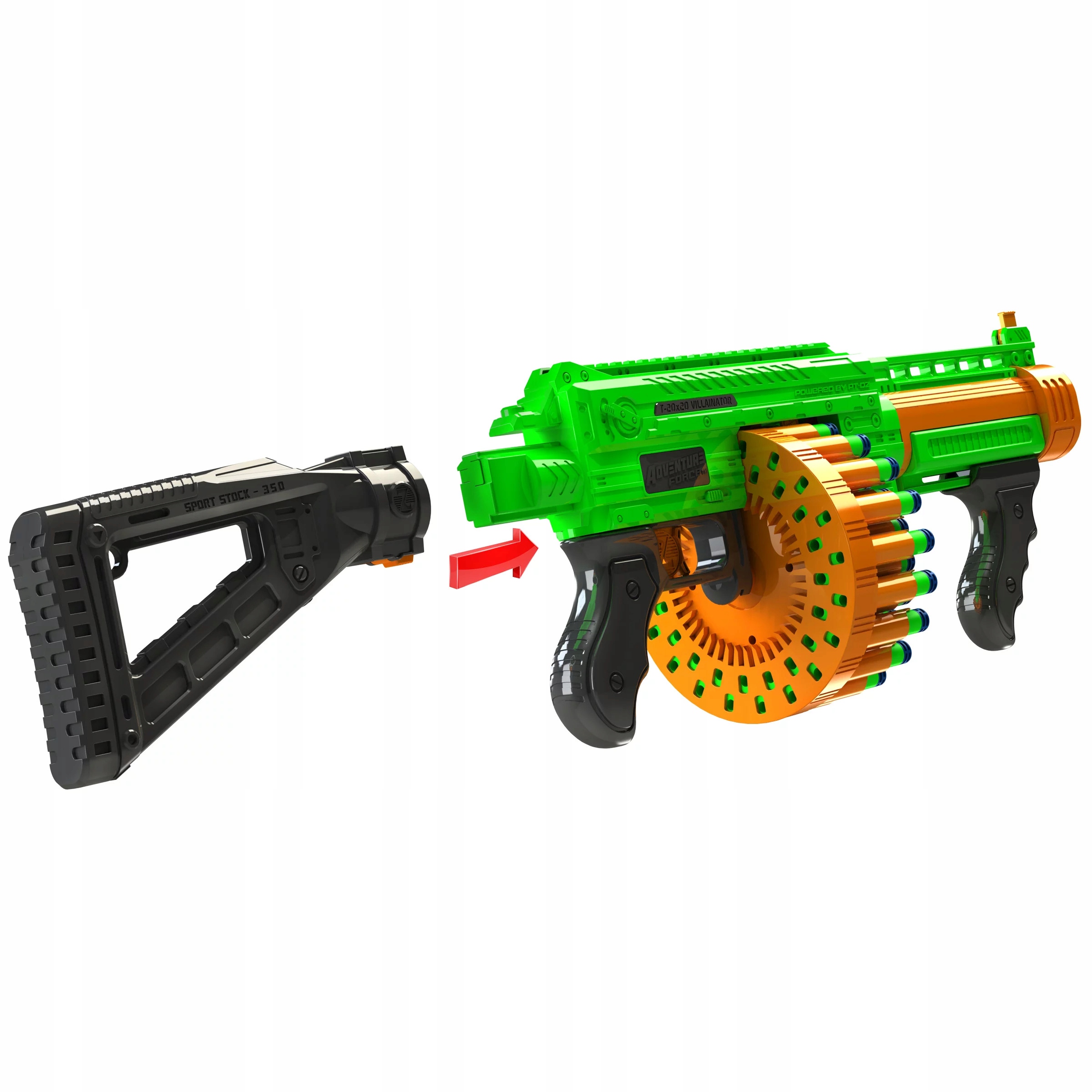 VILLAINATOR KARABIN PISTOLET DART ZONE 63870 Bohater brak