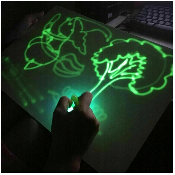 DUŻA TABLICA MALOWANIE ŚWIATŁO LED TABLET ZNIKOPIS Bohater brak