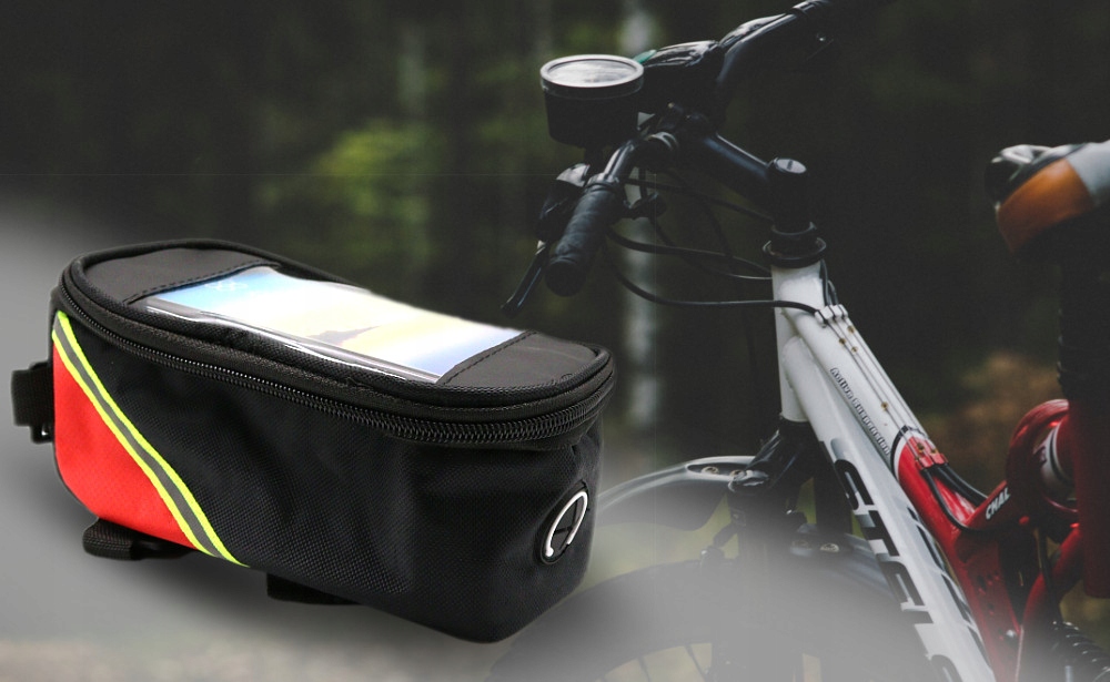 Sakwa rowerowa torba schowek na ramę paski na rzep Model Na ramę