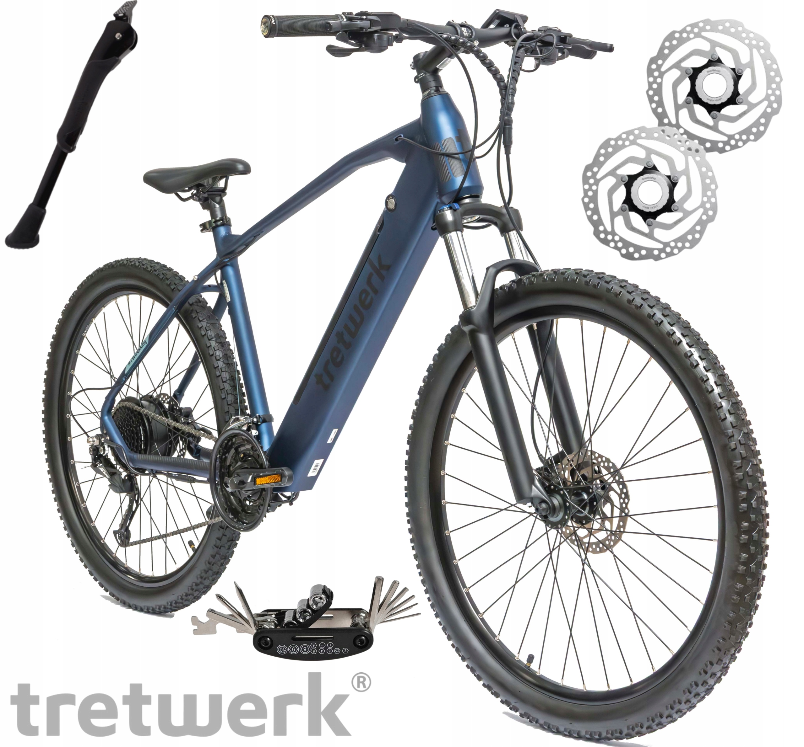 Rower Elektryczny Męski Damski Górski 27,5" Mtb Shimano Alivio LCD 250W Alu