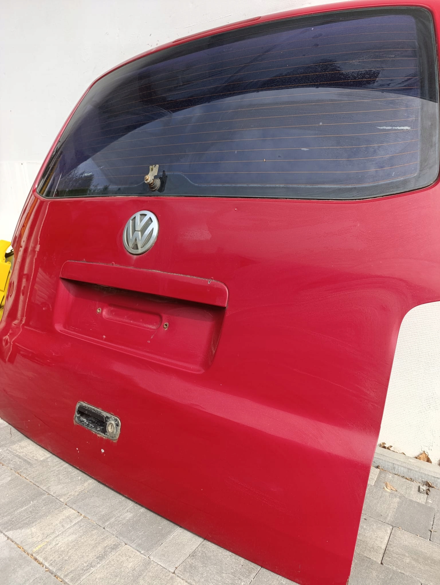 trunk door cover boot VW T5 T5 lift rear part red