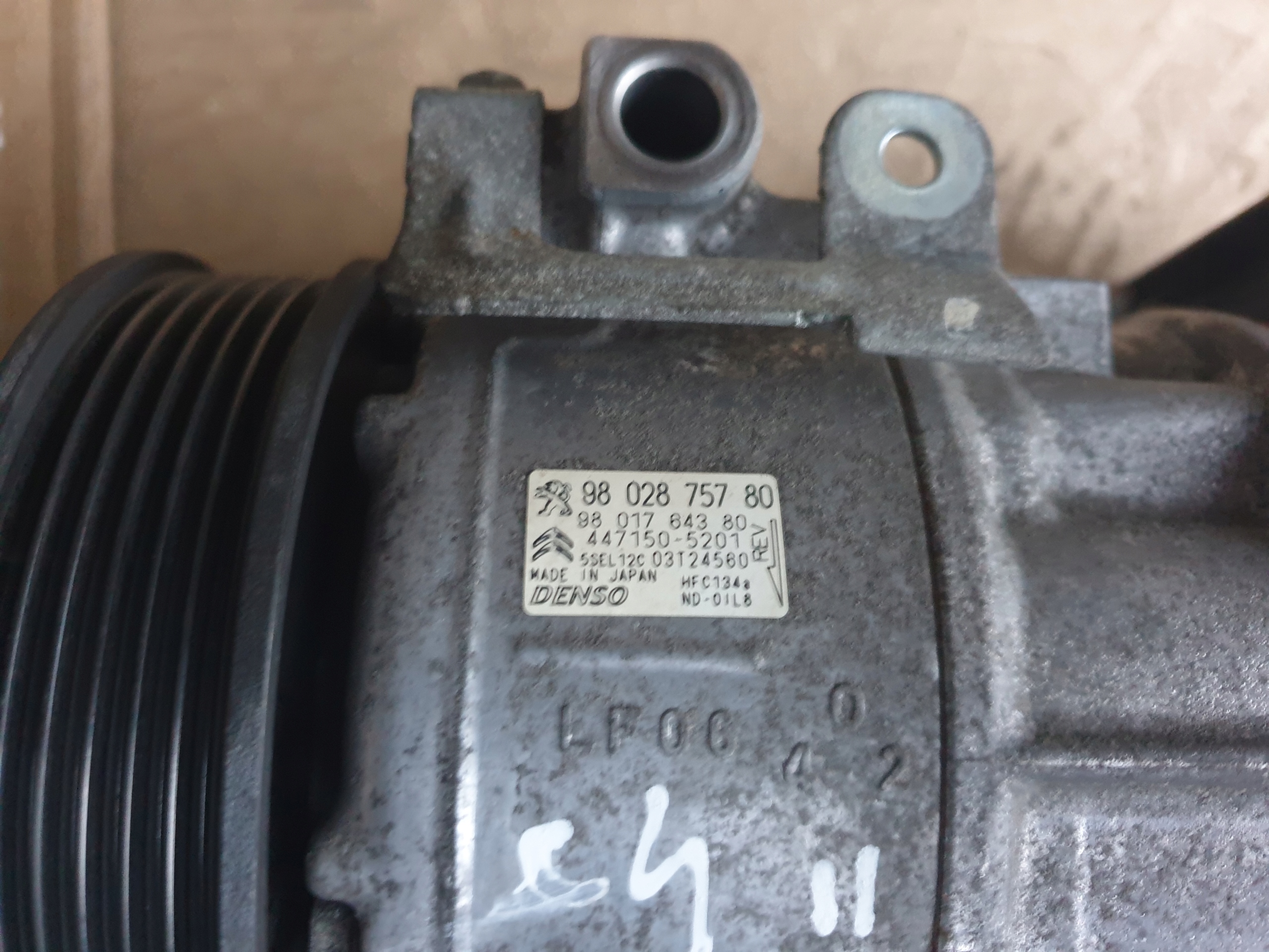 compressor KLIMY CITROEN PEUGEOT 9802875780