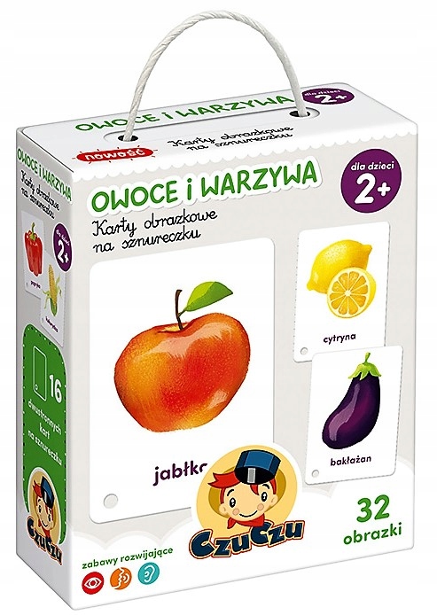 CzuCzu KARTY OBRAZKOWE Owoce Warzywa dla MALUCHA 2+