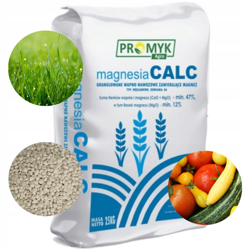 Wapno magnezowe granulowane Promyk Agro Magnesia Calc 25kg nawóz (Nawóz