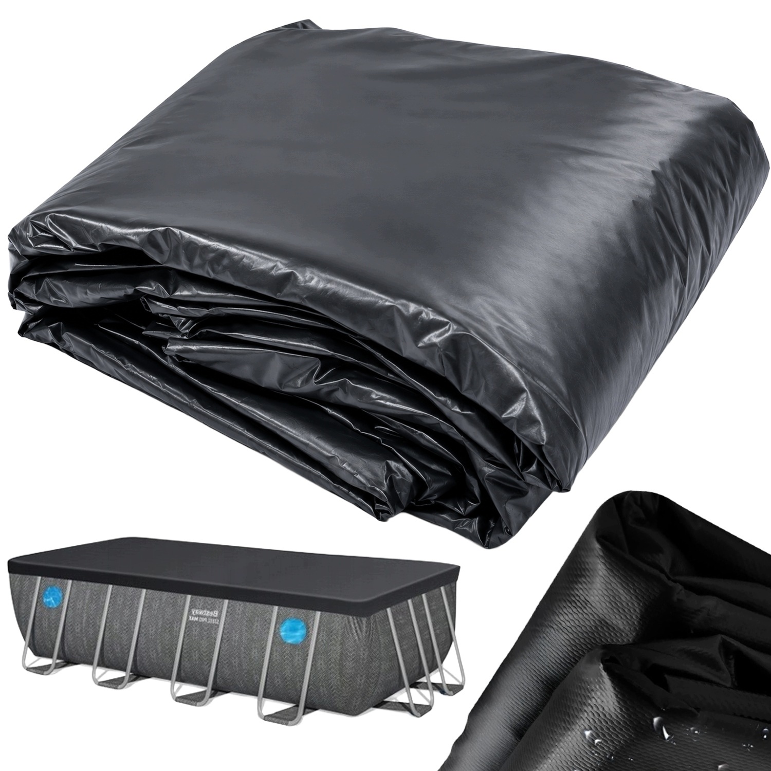 Kryt na bazén obdĺžnikový Bestway Power Steel 488x244x122 cm