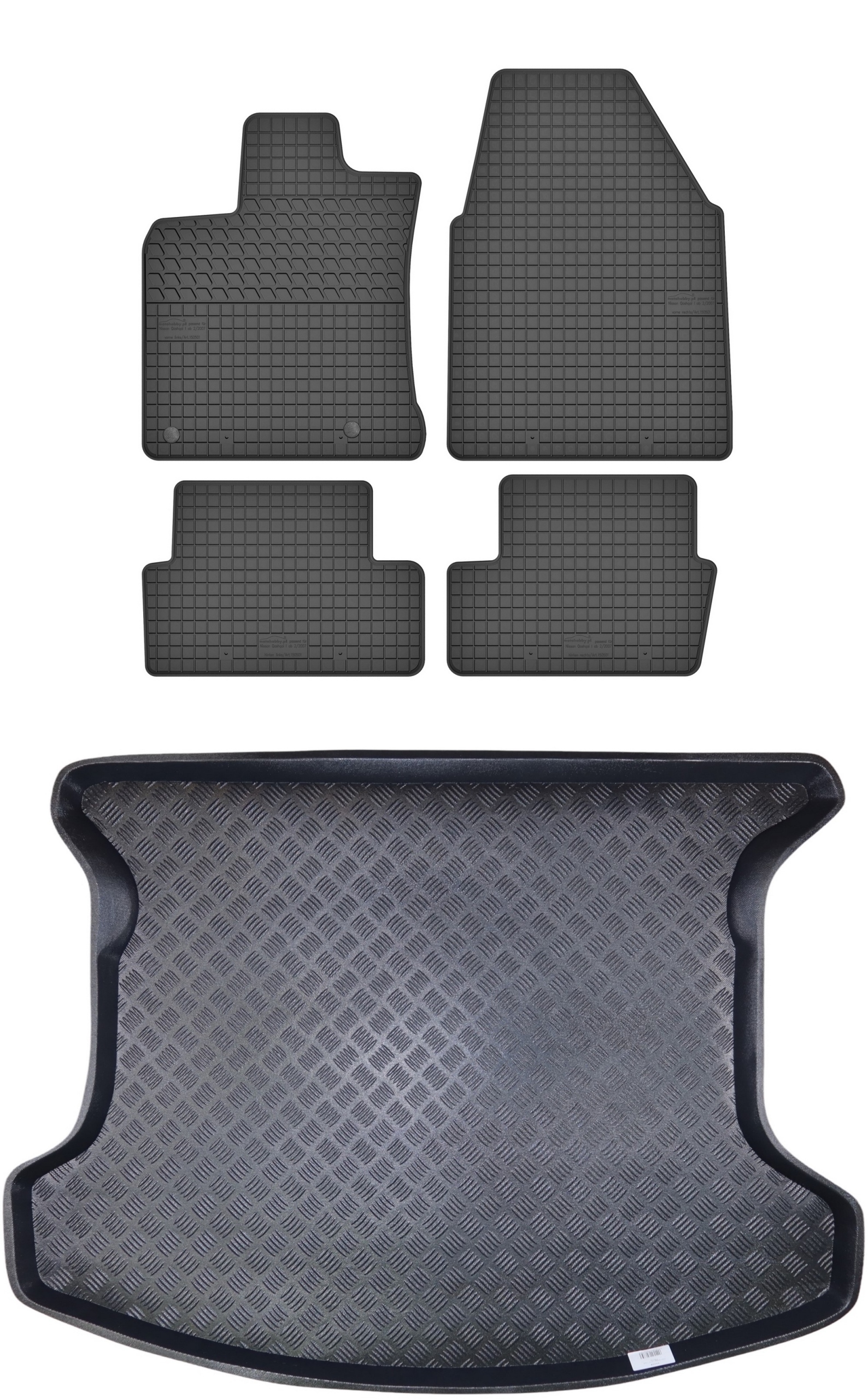 Koberce nosič pro: Nissan Qashqai I 2006-2013 Suv 7místný