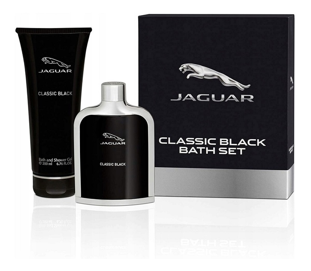 Jaguar Classic Black Sada toaletní voda gel