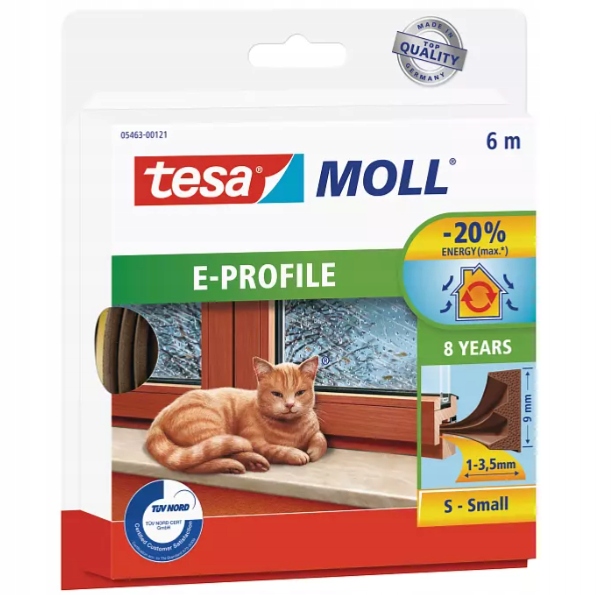 

Tesa 05463 Uszczelka Gumowa E Profil Brązowa 6M