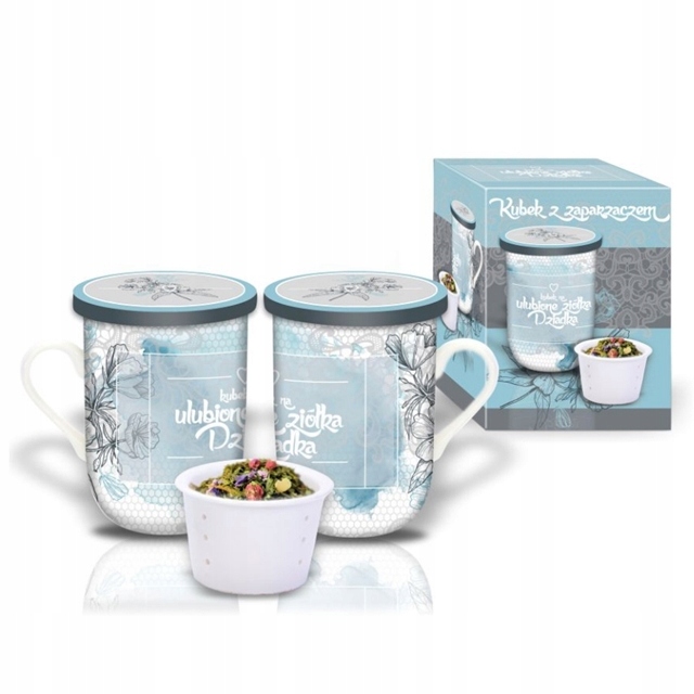 KUBEK Z ZAPARZACZEM ULUBIONE ZIÓŁKA DZIADKA 330ml