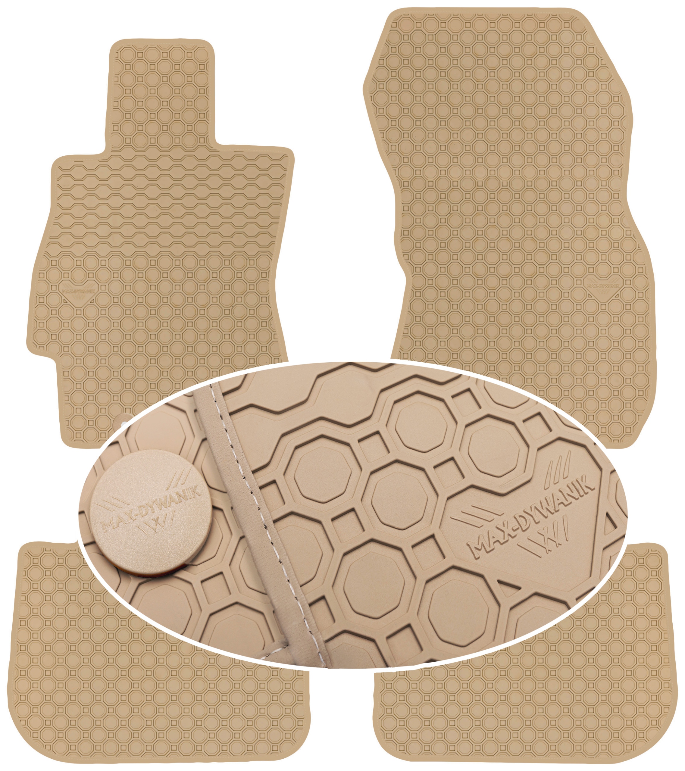 Subaru Legacy V 2009-2014 Koberce Béžové