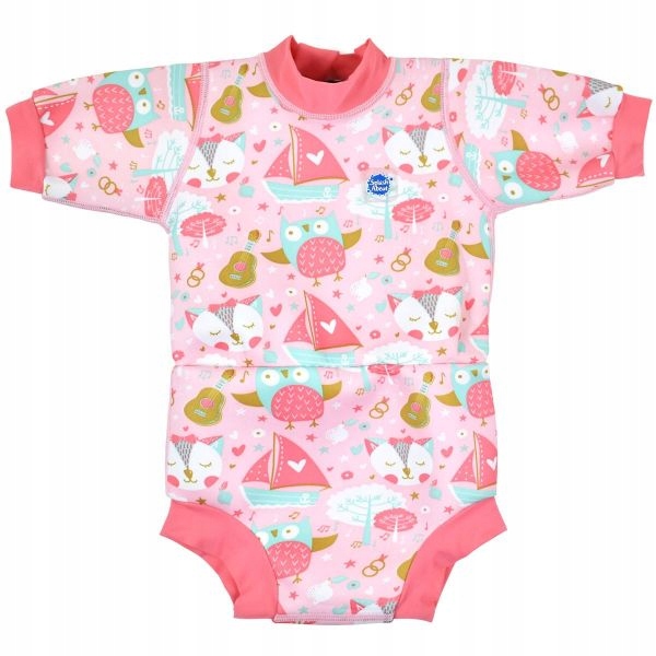 Pianka z pieluszką do pływania Splash About sówka i kotek r. M 3-8 miesięcy