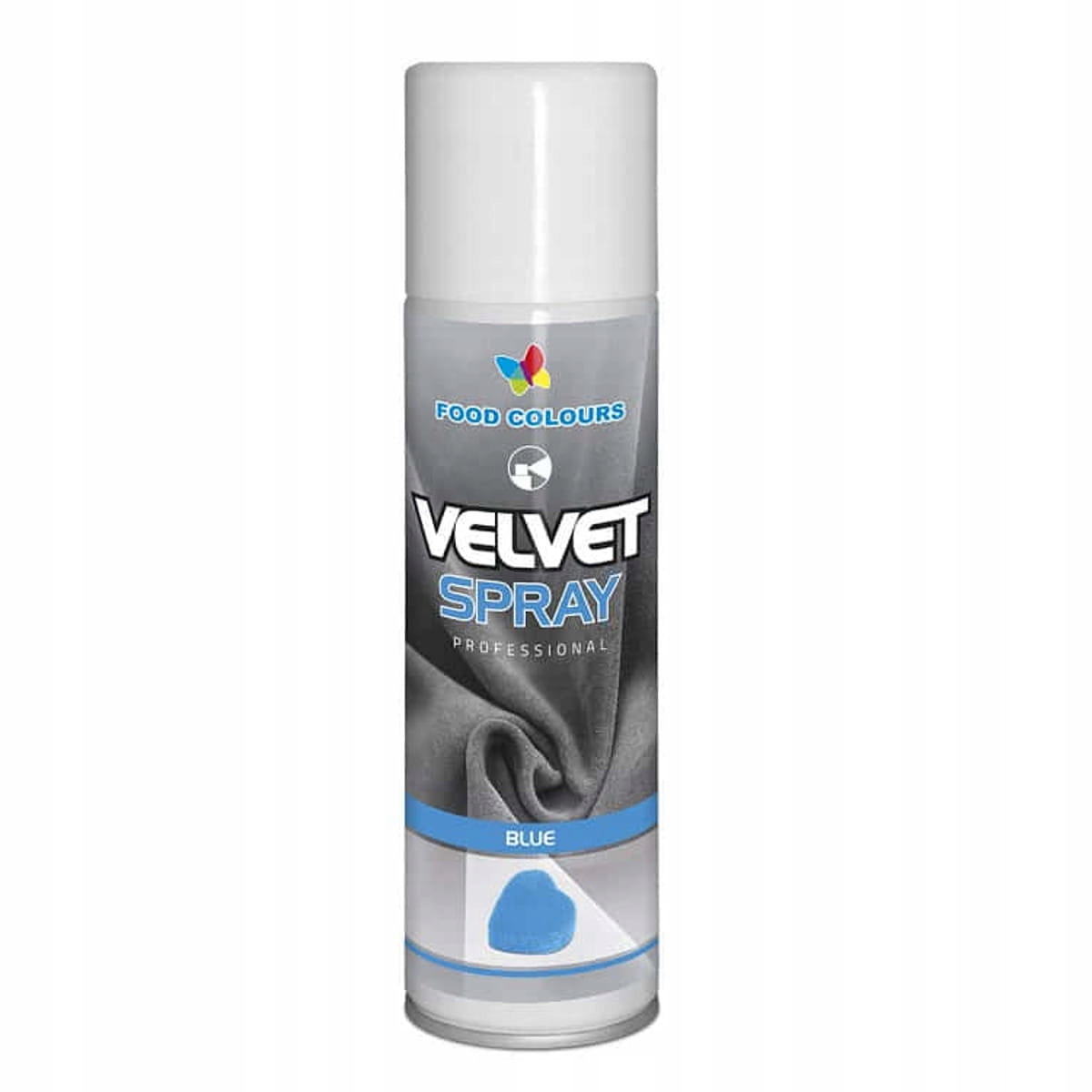 Levně Food Colours Potravinářské barvivo ve spreji Velvet Spray Blue (modré) 250 ml