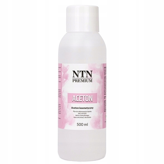 Ntn Premium Aceton Płyn Remover Kosmetyczny 500 ml