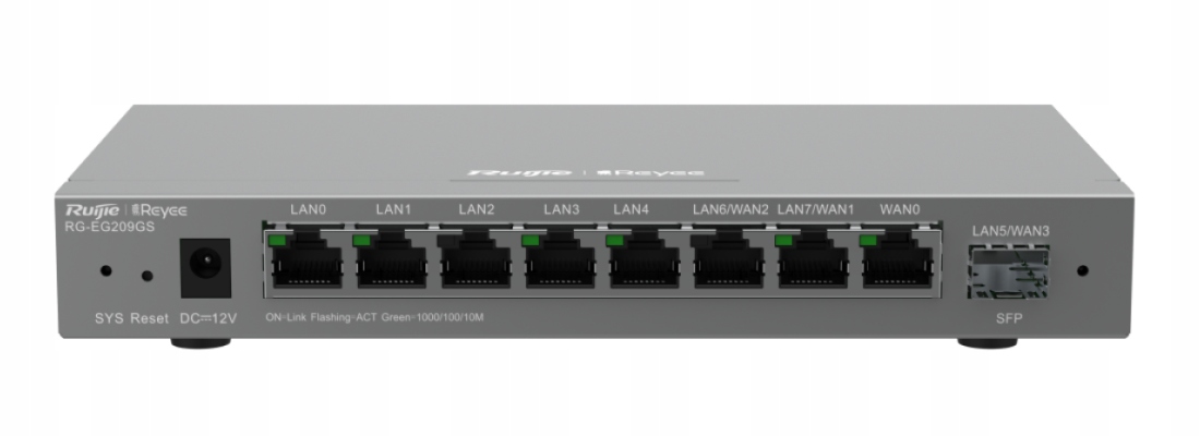 Káblový router Ruijie RG-EG209GS 9 portov GbE