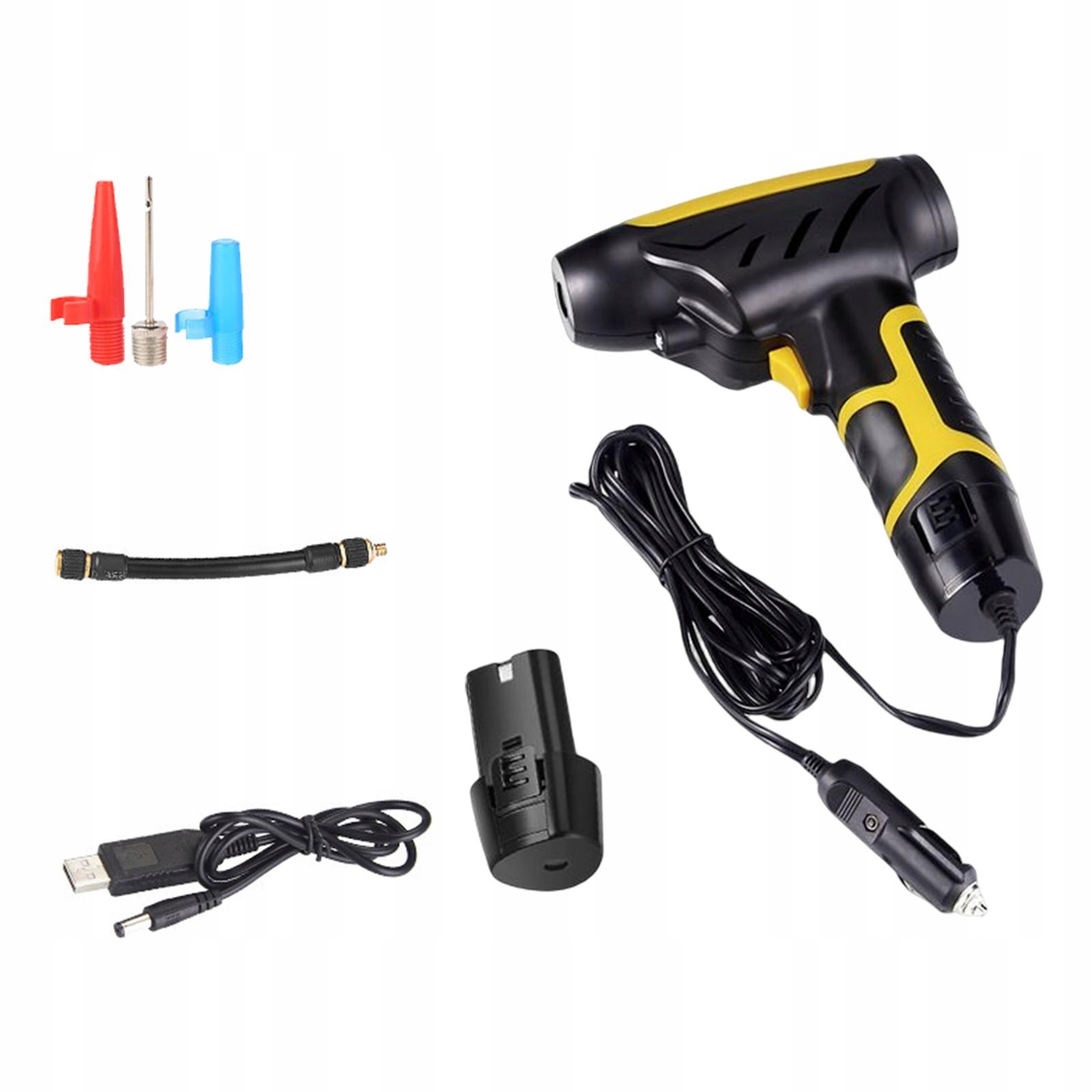 Sprężarka samochodowa, dioda LED ustawionego ciśnienia w oponach, model Marka inna