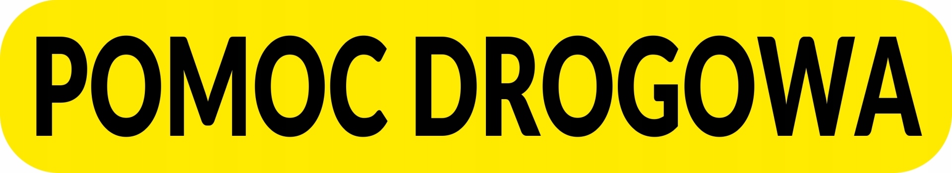 

naklejka na auto lawetę Pomoc Drogowa 55 cm