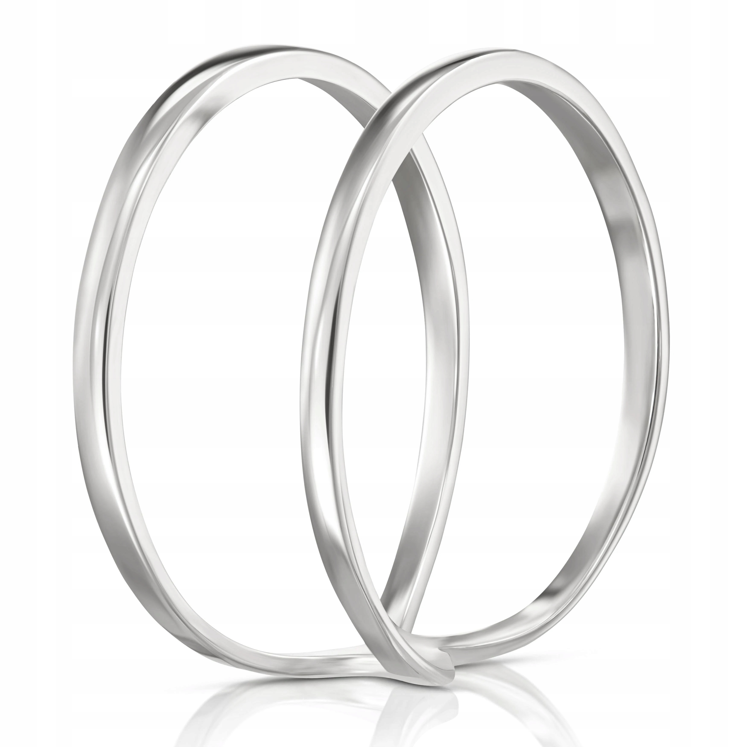 Prstýnek 925 Dvojitý, Hladký, Neobvyklý Prsten VEL.17