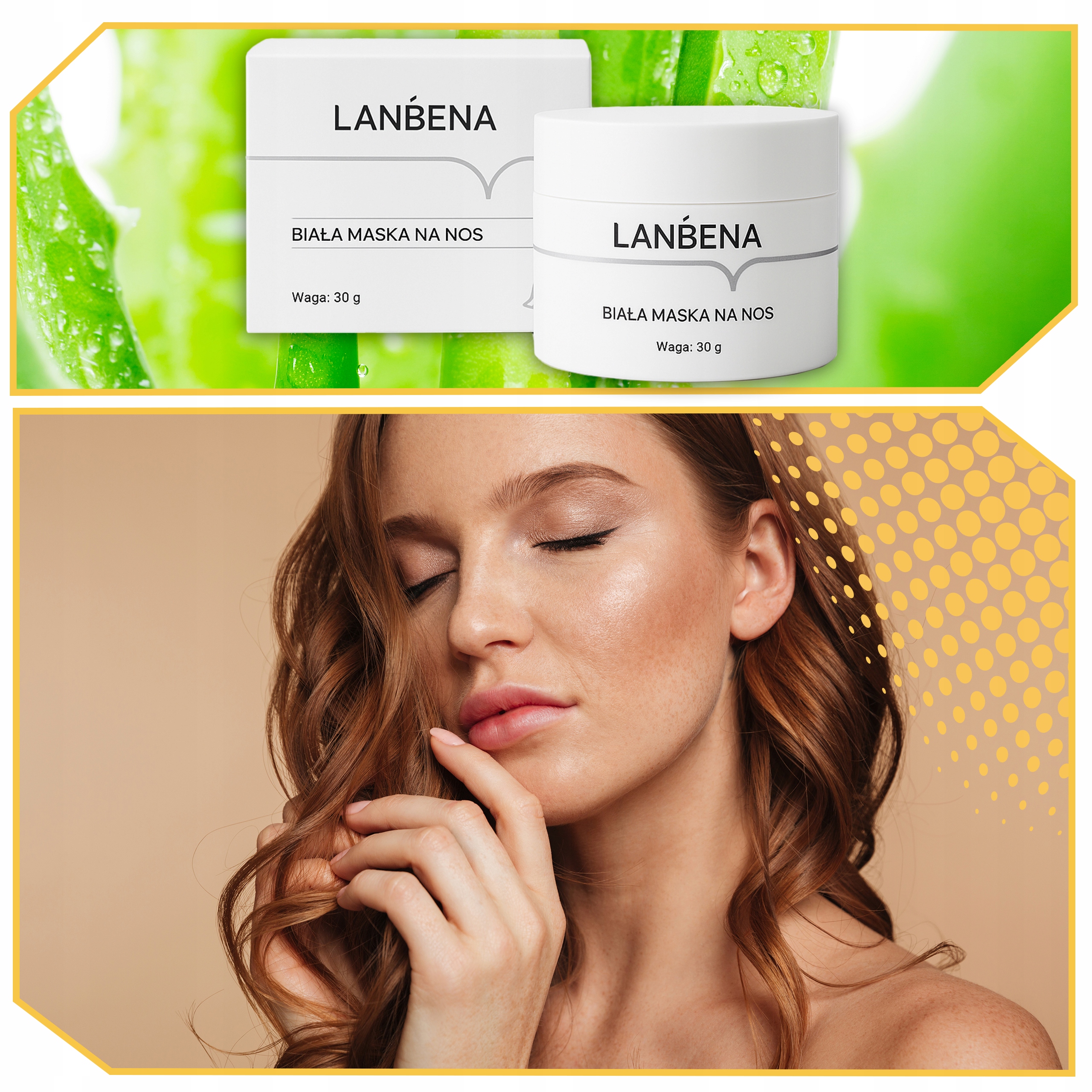 BIAŁA MASKA PILATEN WĄGRY + 60 PLASTRÓW Postać kremowa