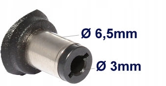 Konektor Gniazdo DC 6,5mm x 3mm złącze okrągłe Kod producenta FDC65mm3
