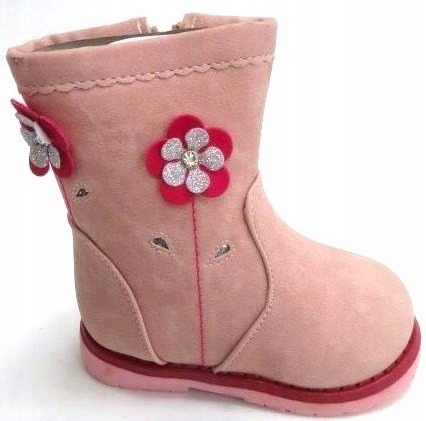 KOZAKI botki ocieplane zamek R-21-12,5cm