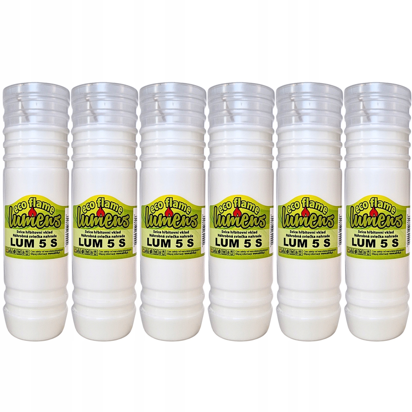 6 x Wkład parafinowy Lumens - do 5 dni palenia