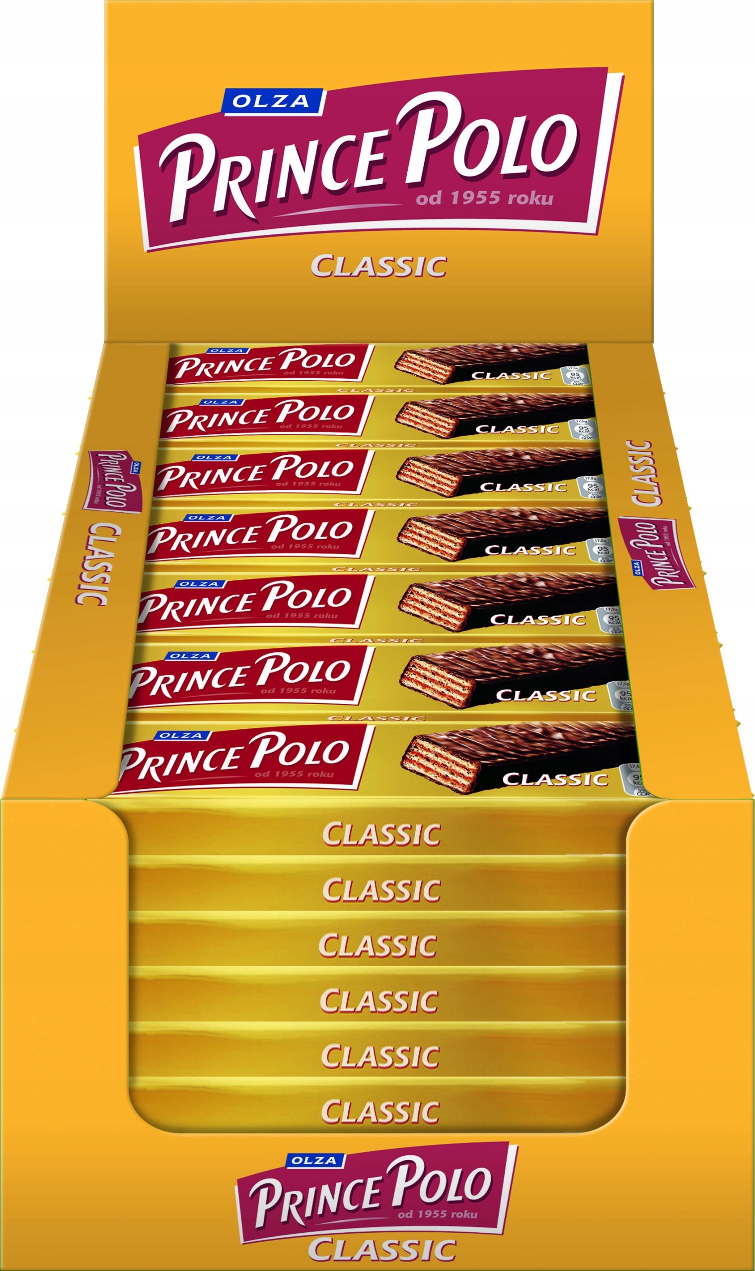 Levně Prince Polo Classic s čokoládou 17,5 g x 56 kusů