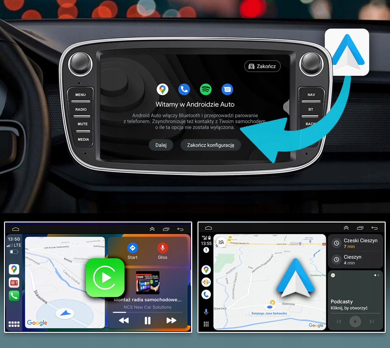RADIO 7' ANDROID CANBUS DO FORD S-MAX 2006-2014 Marka NCS