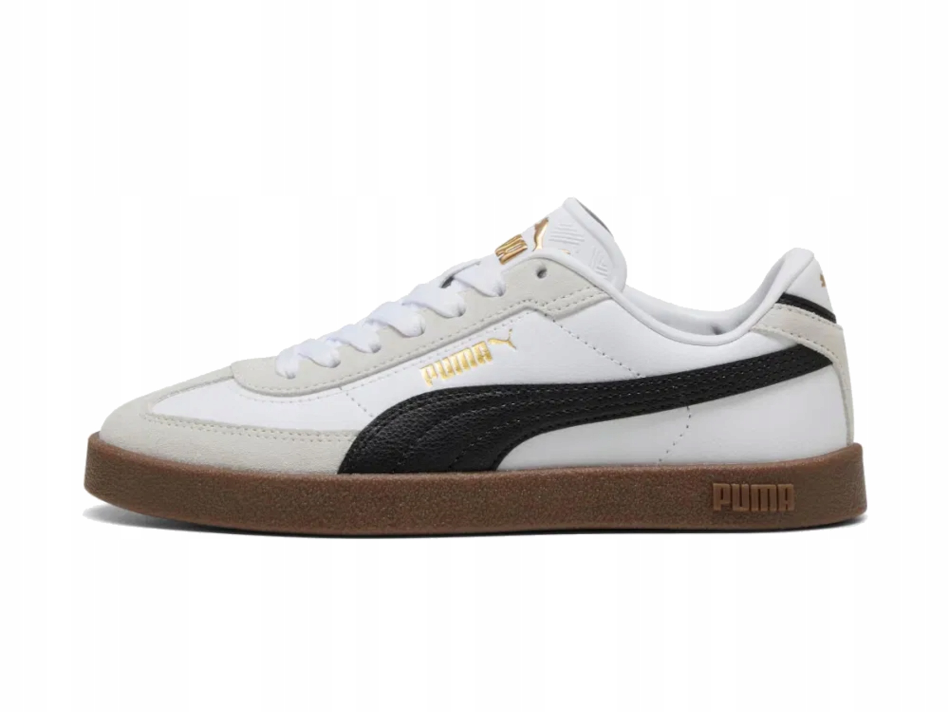 Sportovní boty Puma Club 401489-02 pro mládež juniorky bílé kožené 37