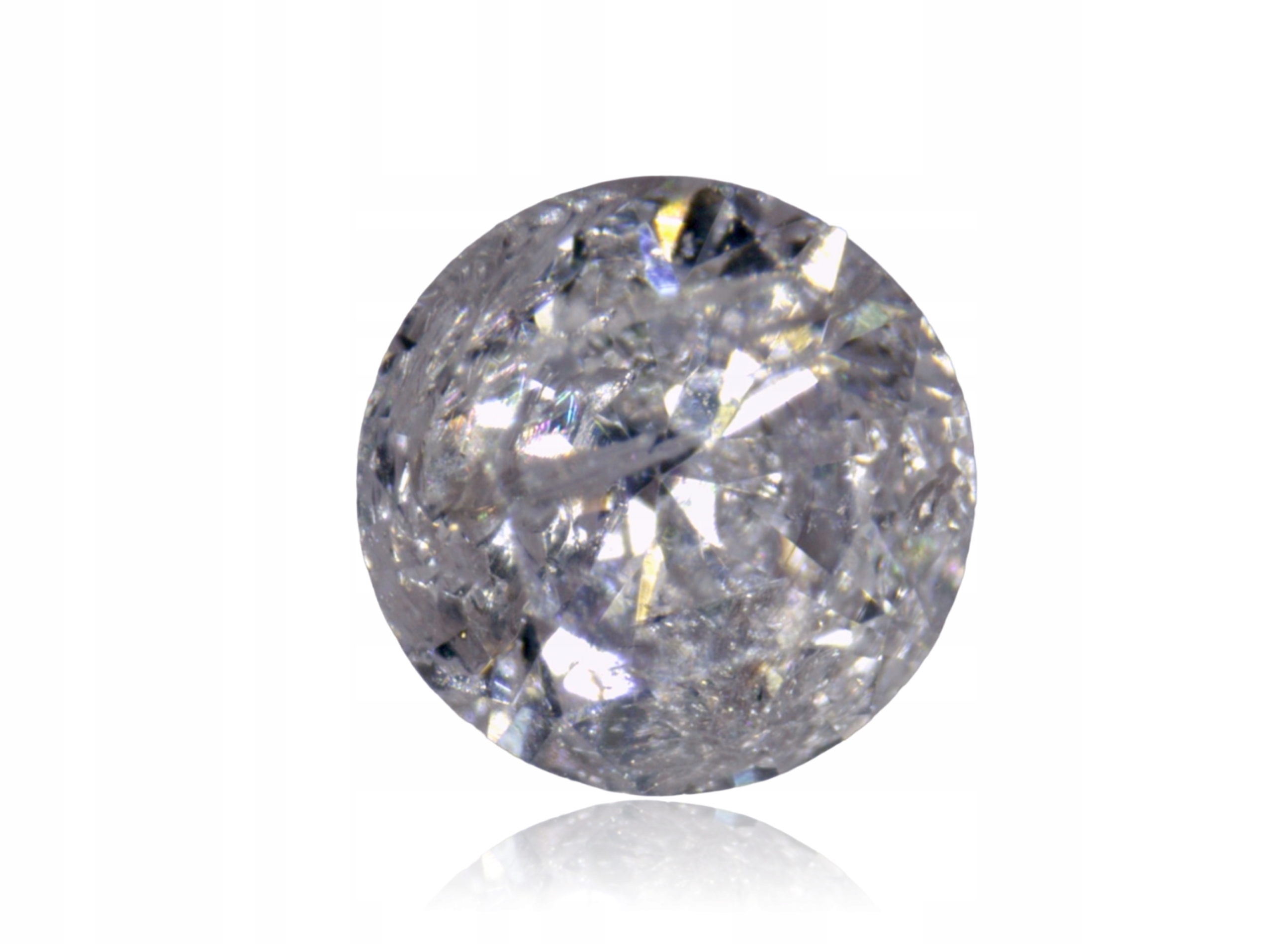 Přírodní Diamond 0.03ct Grey Briliant I3 eCertifikát Wbd