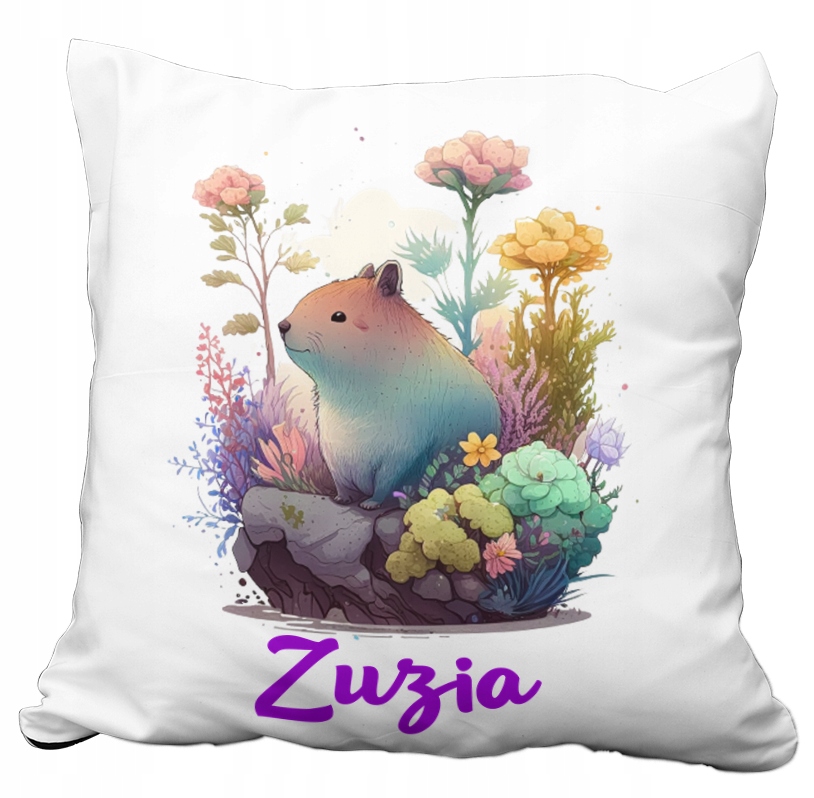 Poduszka Kapibara Z Imieniem Duża 50x50