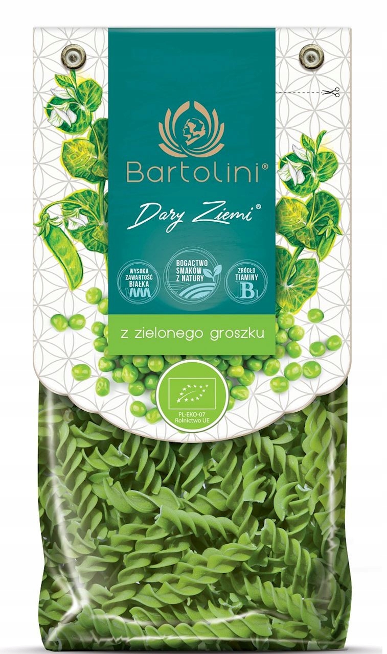 Levně 6 x Bartolini Těstoviny (z Hrášku Zeleného) Fusilli Bio 250 g
