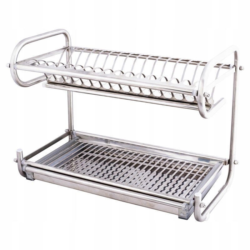 Stojanový odkvapkávač 2-úrovňový nerezová oceľ 48x25x34 cm Amix SJ308G