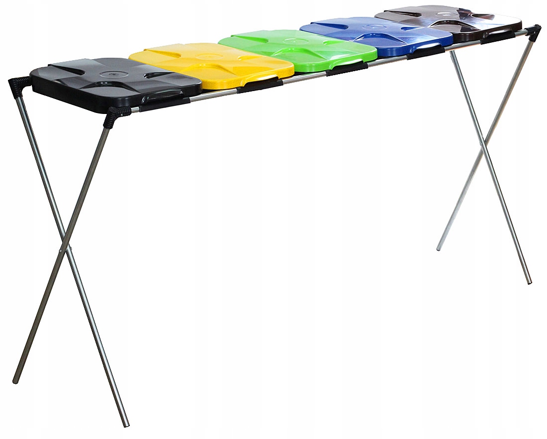 Kosz Stojak Do Segregacji Śmieci 5x 120-240L Mocny