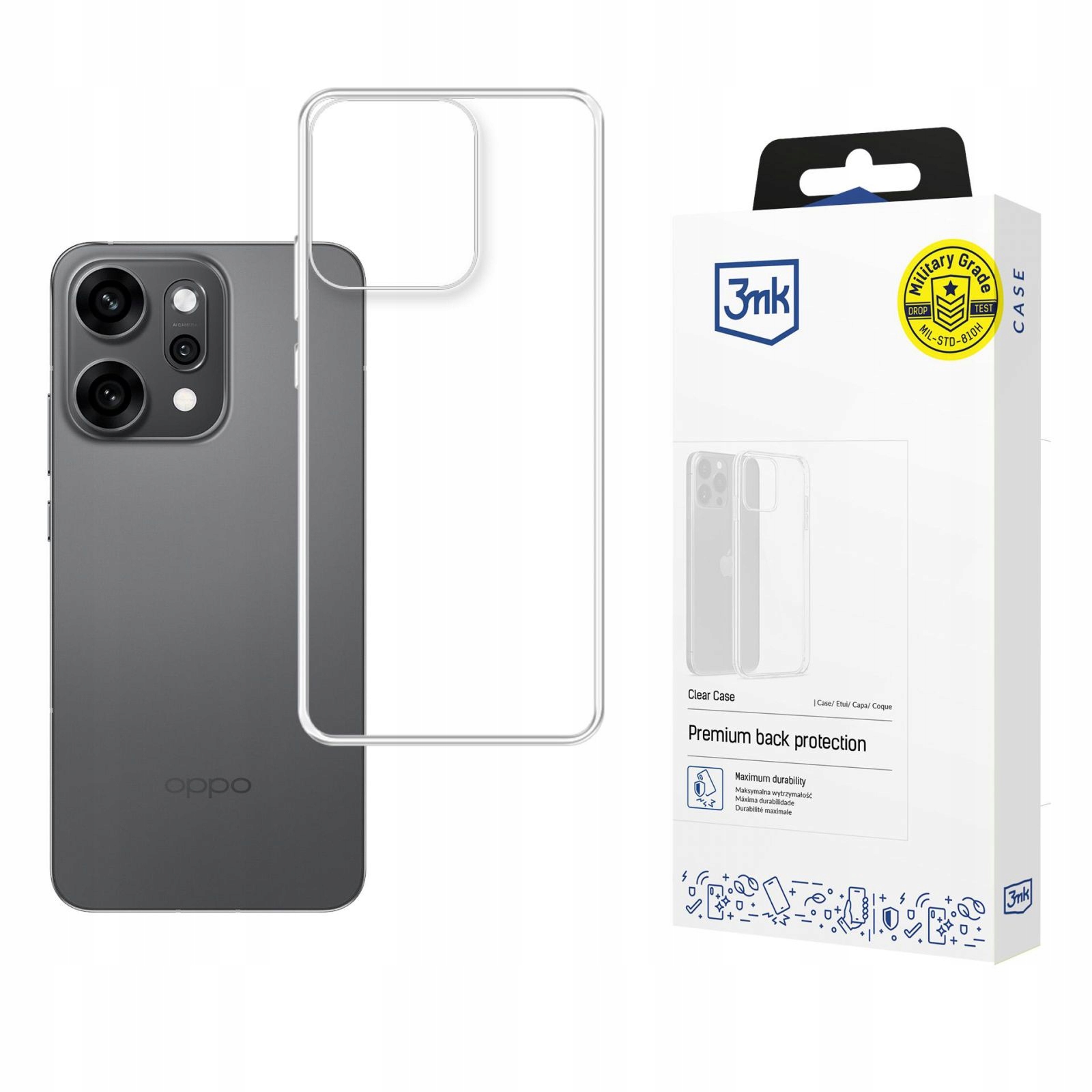 Oppo Reno 14 Pro 3MK Clear Case
