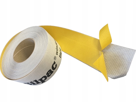Vnější páska na okna namontovaná 10 cm x 25 m, plné lepidlo
