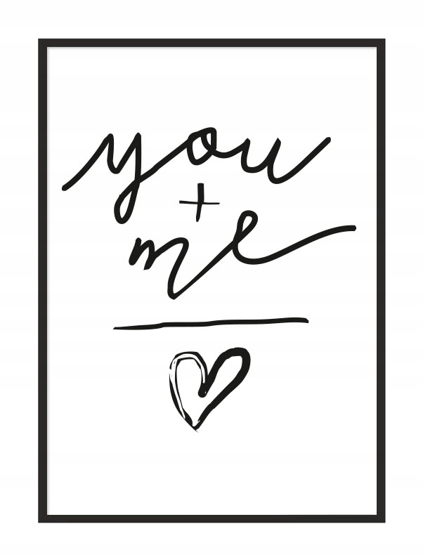 

Obraz Plakat W Ramie 53x73 cm Love P989