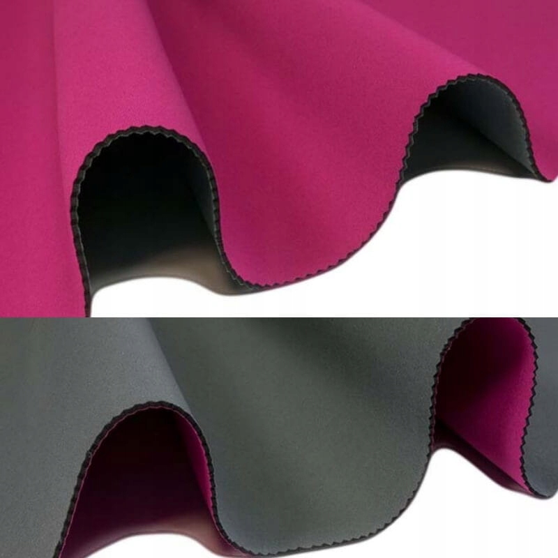 Pěnový materiál Neopren 3mm 0,5mb růžová/šedá