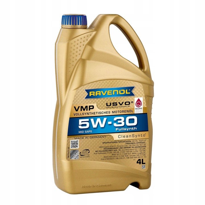 Ravenol Vmp 5W30 Cleansynto Olej Acea C3 Api Sn 4L kb