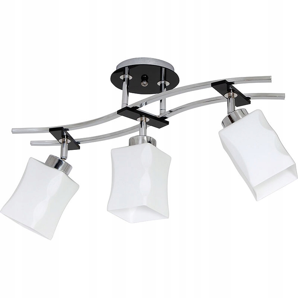 Stropné Svietidlo Luminex 58 x 42 cm biely, strieborný
