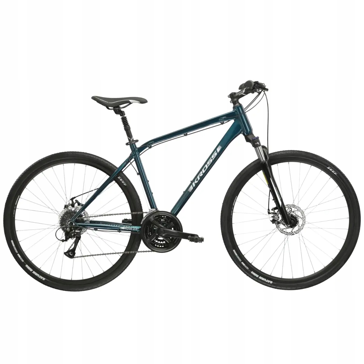 Rower crossowy Kross Move 2.0 rama 19 cali koło 28" turkus lekki aluminium