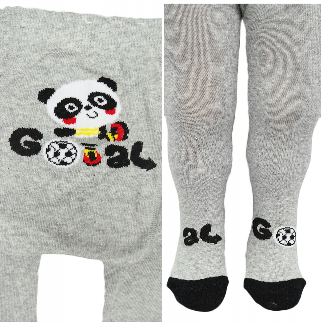 

Chłopięce Rajstopy r.80-86 szare panda w.666