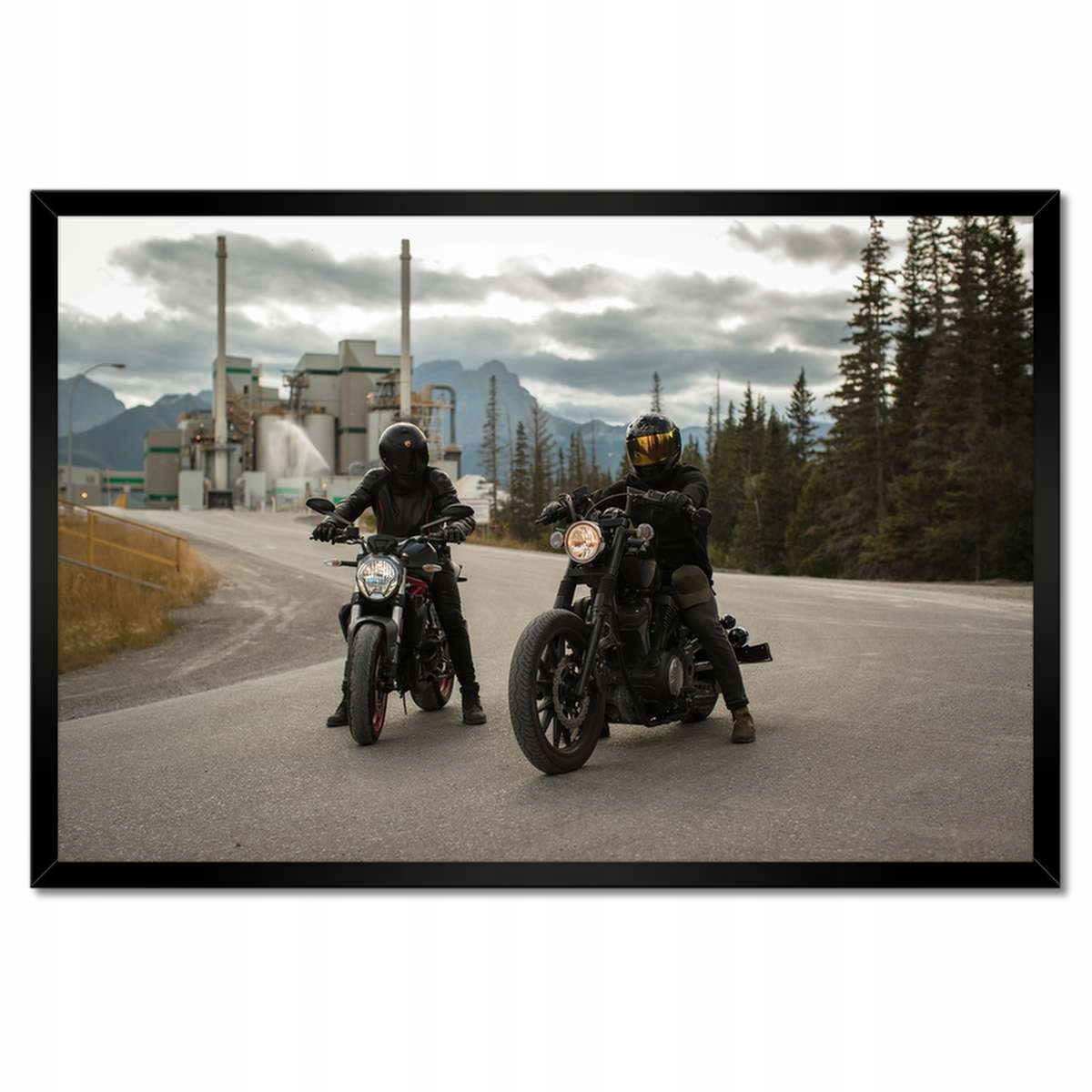 Plakáty v rámu 60x40 Motocyklisté Ducati