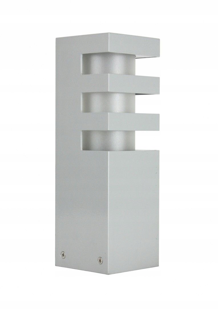 Lampa vonkajší záhradný stĺpik minimalistický sivý 25 cm IP54 Su-ma