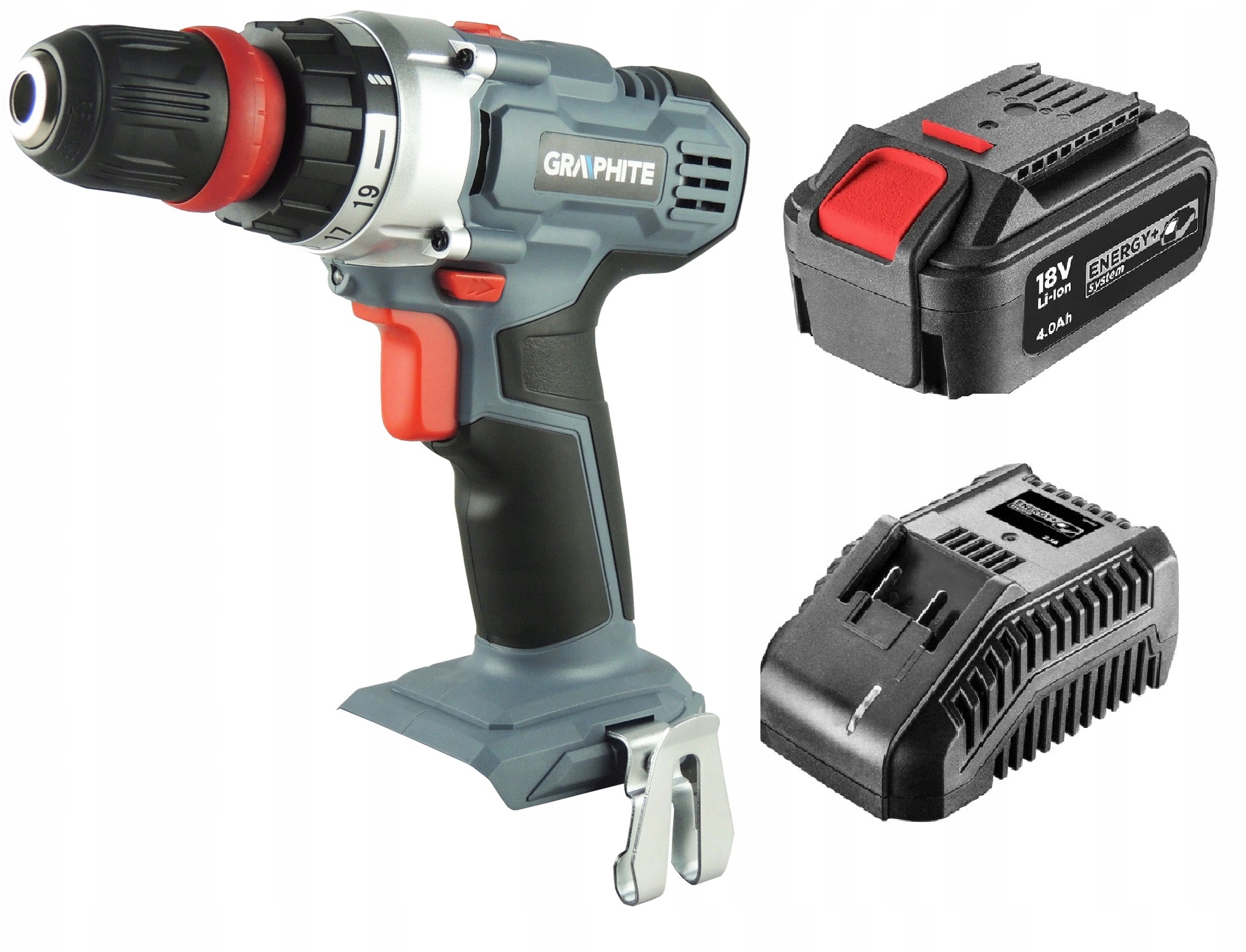 WIERTARKO WKRĘTARKA AKUMULATOROWA 1/4 ZESTAW 4AH