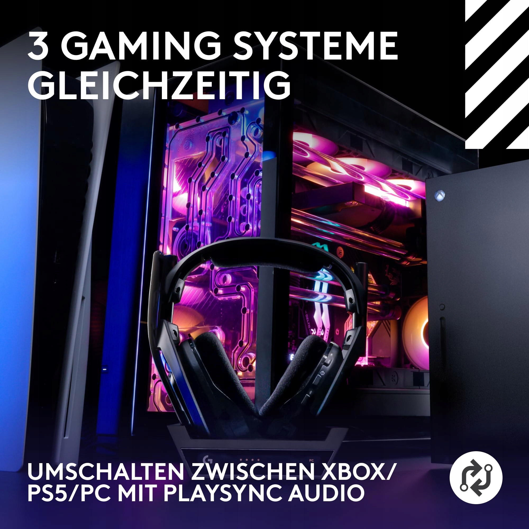 LOGITECH G Astro A50 Wireless Gaming Headset USB-C Bluetooth Black — miniatura 2