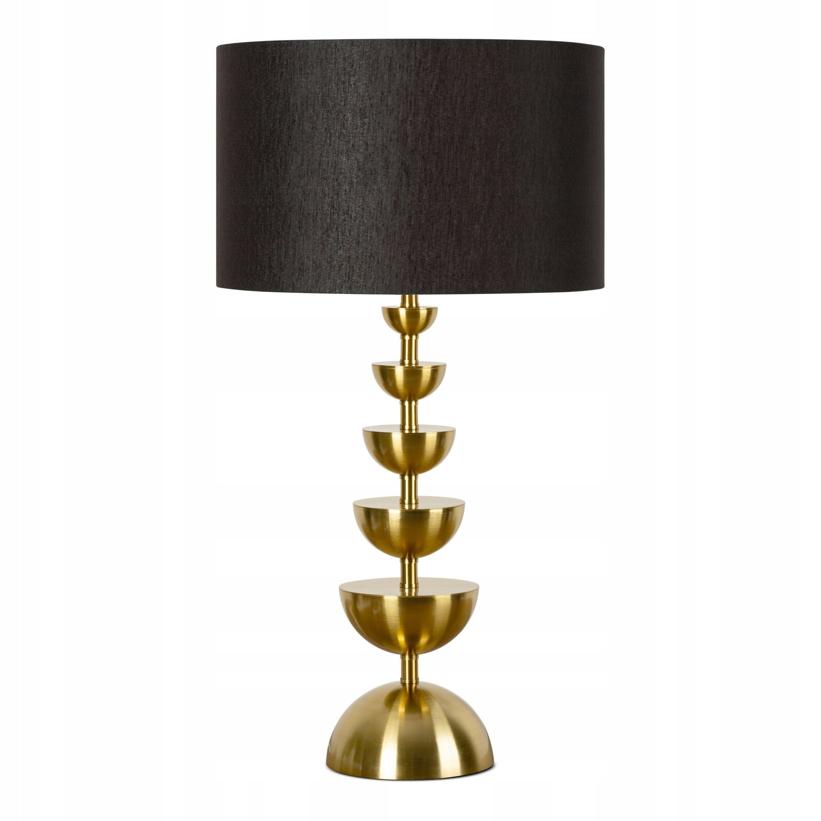 Dekoracyjna lampa stołowa Lena, czarna, Ø46 × 80 cm