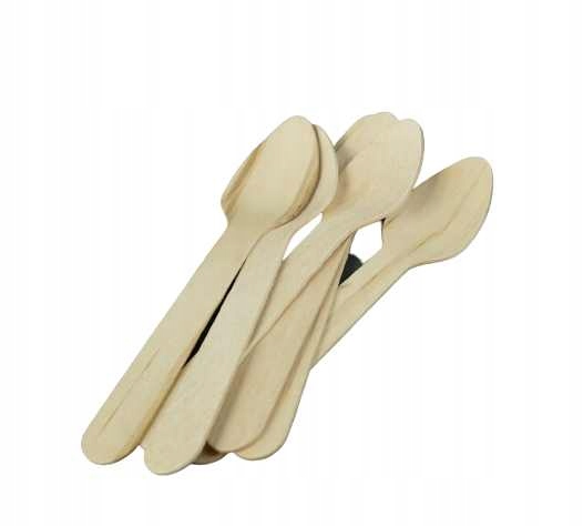 

Łyżeczki drewniane 11cm do kawy, do lodów; 100szt.