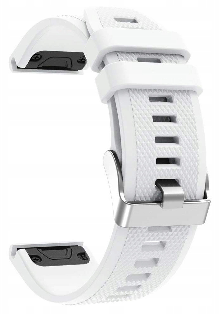 BIAŁY Silikonowy Pasek Garmin FENIX 7 Solar