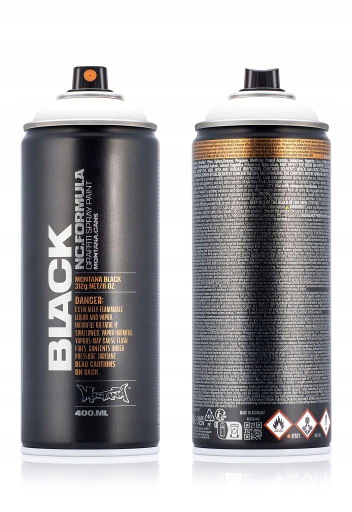 Farba Montana Black Spray 400ML Blk 9100 Snow White Biały