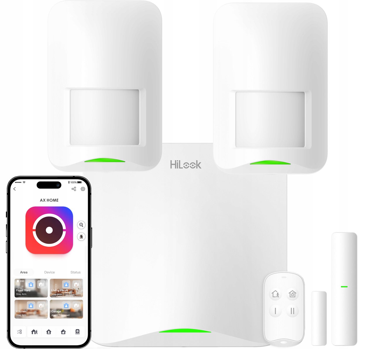 Alarmový set 2x Pir detektor WiFi 4G/LTE Sms Ax Home HiLook od Hikvision